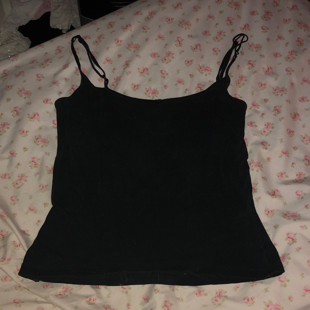 *VINTAGE* Black Spaghetti-Strap Camisole